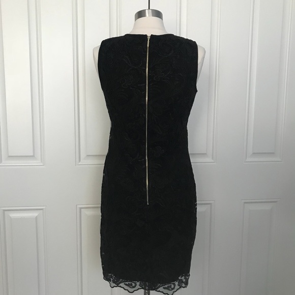 Karl Lagerfeld Paris black lace sheath dress 8 - Picture 3 of 8